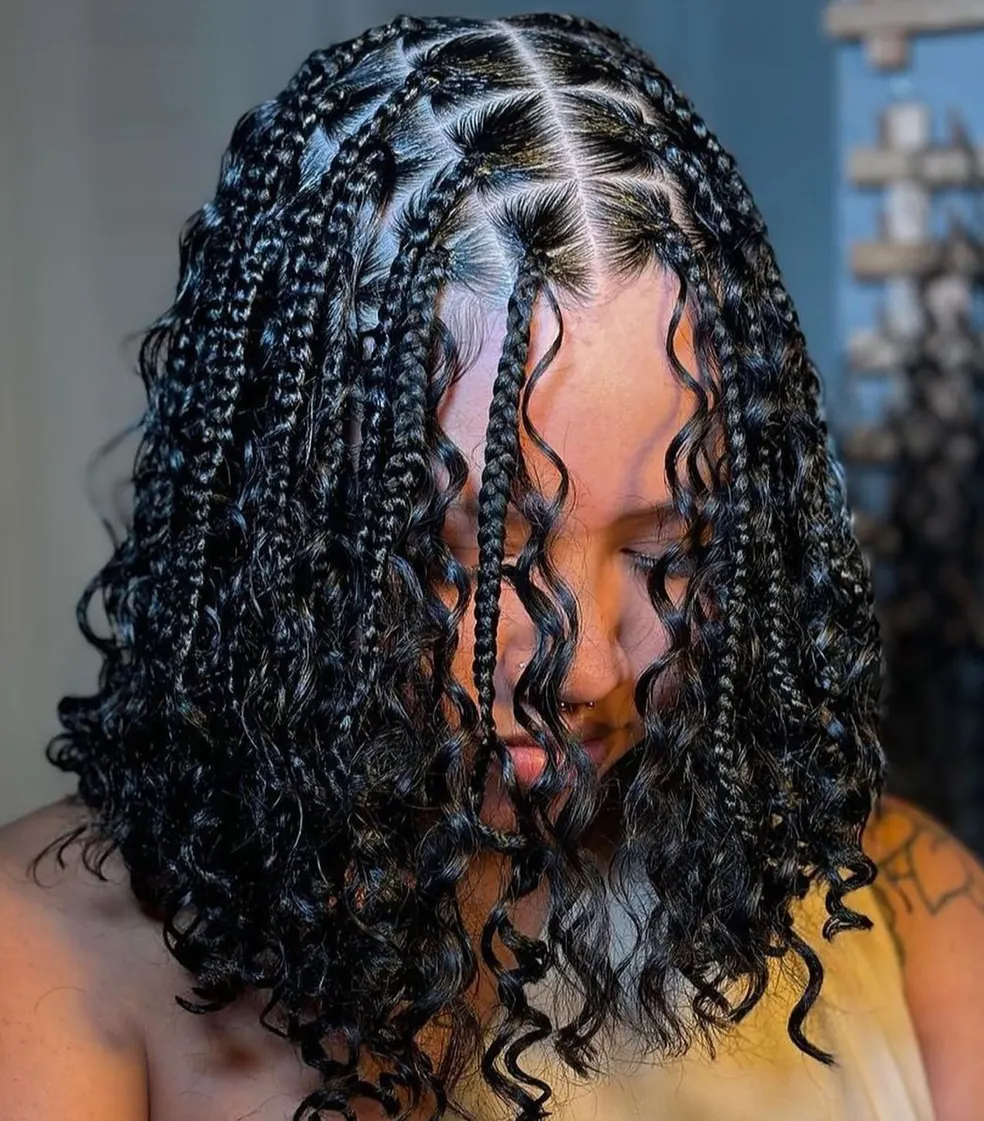 Tresses bouclées